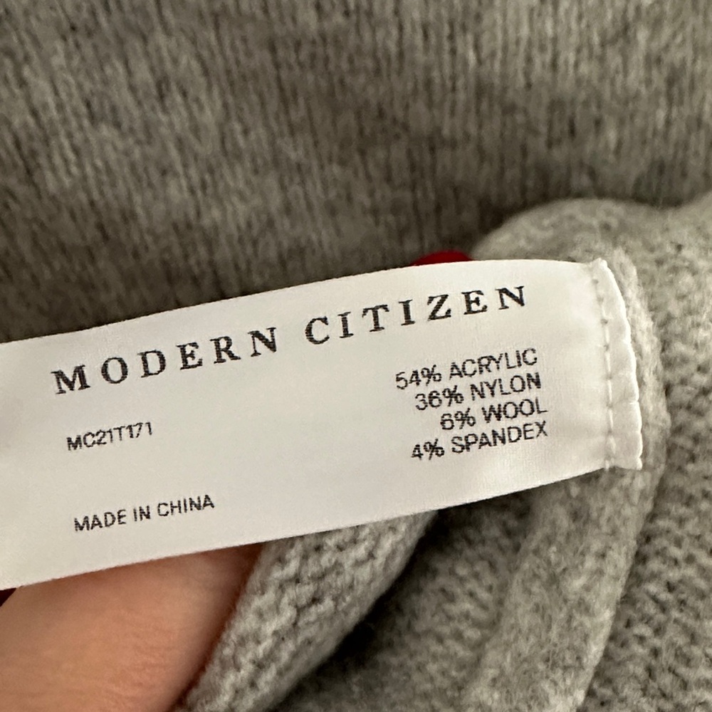 Modern Citizen Light Gray Women's Sweater - Picture 3 of 3